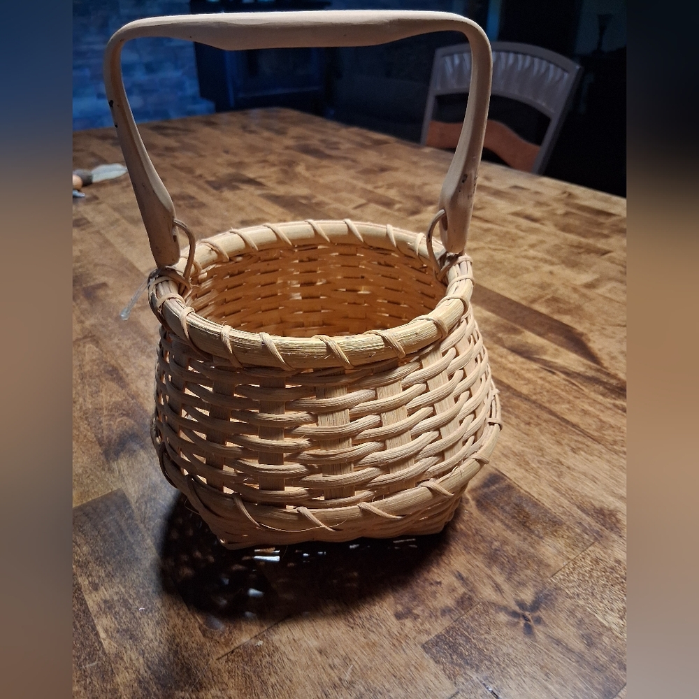 Handwoven Basket with Handle